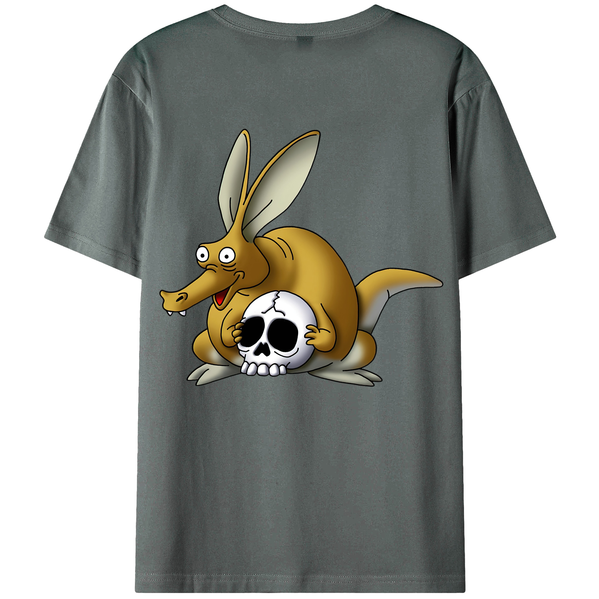 （画像用） ドラゴンクエスト Doragon Kuesuto Dragon Quest 綿100％ メンズ半袖Tシャツ（バックプリント） 通気性